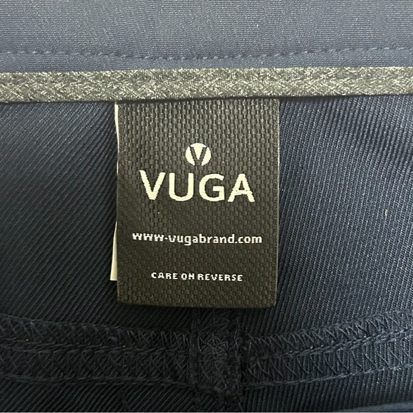 Vuga Tech Vugatech Golf Navy Blue Shorts 38 Black Hardware 11 Inch Inseam NWT - Picture 7 of 8